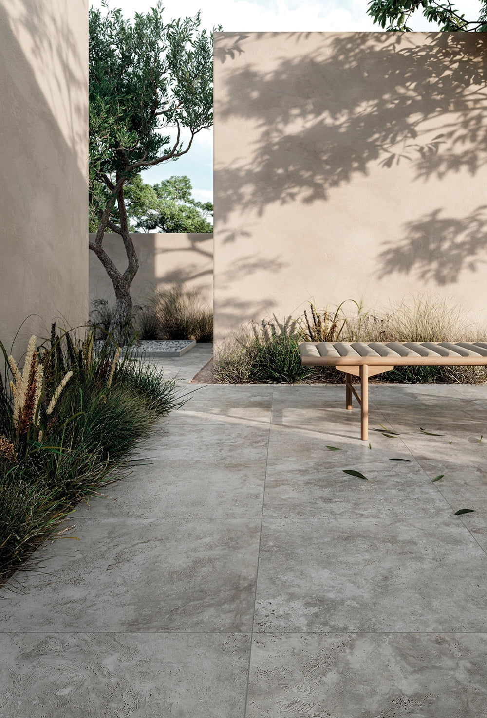 Natuursteenlook - Vloertegel - Grijs - 60x60cm - Mat - F25NACG