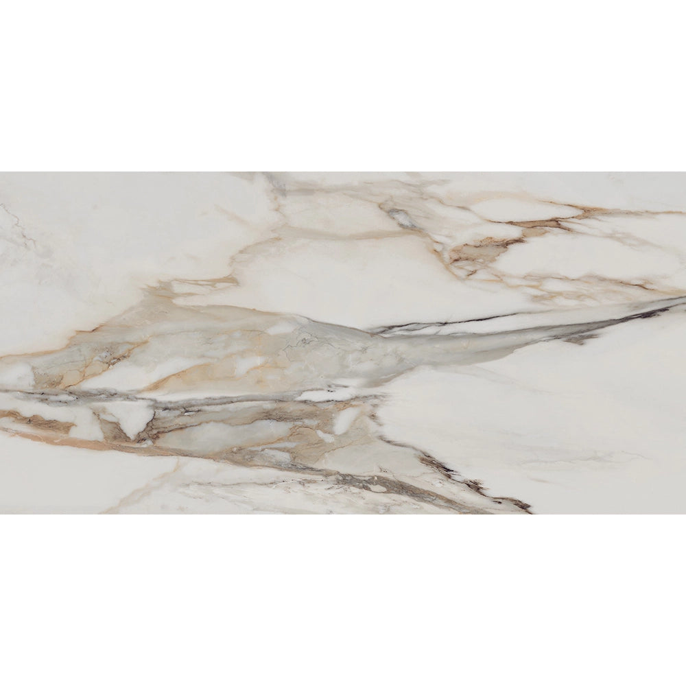 Marmerlook - Vloertegel - Creme - 60x120cm - Mat - F25SEAW