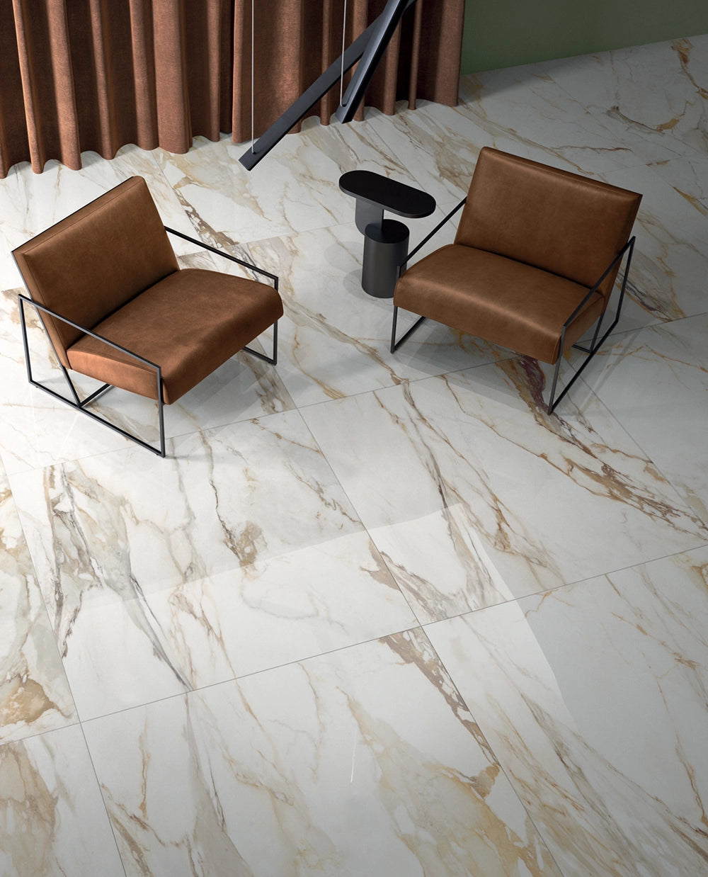 Marmerlook - Vloertegel - Creme - 60x120cm - Mat - F25SEAW - TegelMegaStore