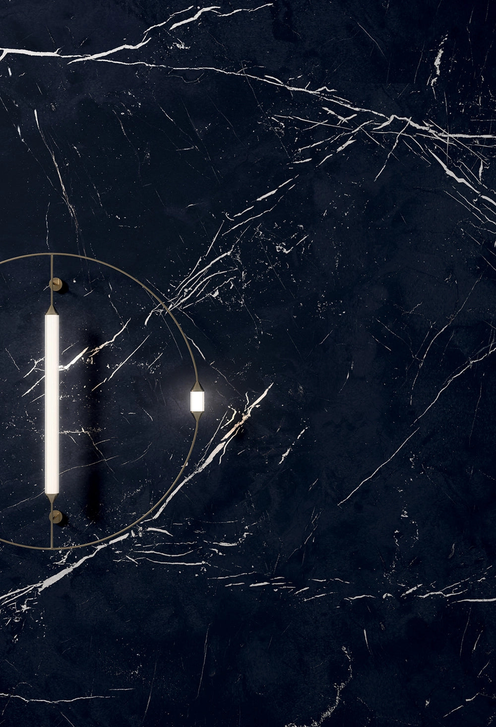 Marmerlook - Vloertegel - Zwart - 60x120cm - Gepolijst - F25SECM