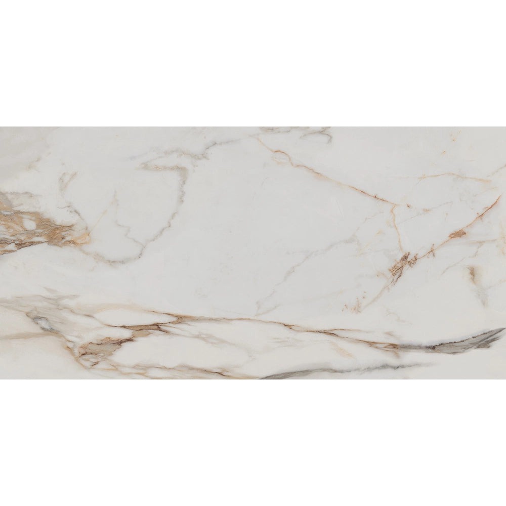 Marmerlook - Vloertegel - Creme - 60x120cm - Gepolijst - F25SEAW