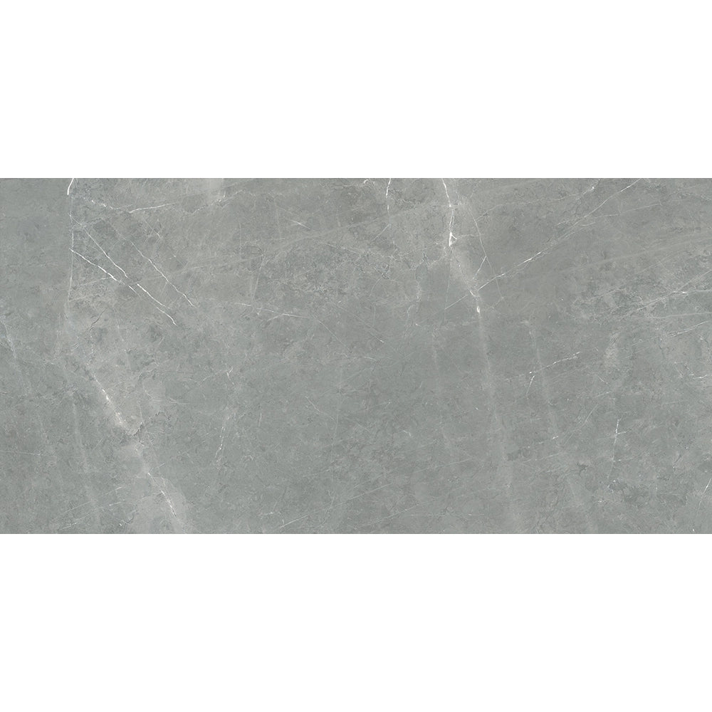 Marmerlook - Vloertegel - Grijs - 60x120cm - Gepolijst - F25SEGA