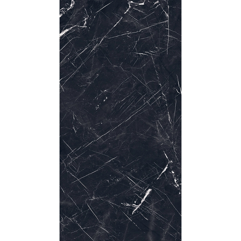 Marmerlook - Vloertegel - Zwart - 160x320cm - Gepolijst - F25SECM