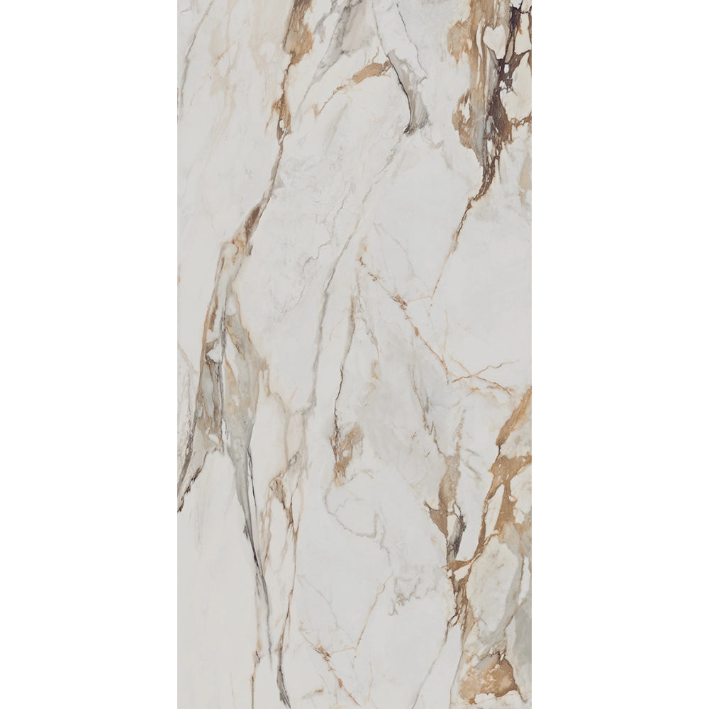 Marmerlook - Vloertegel - Creme - 160x320cm - Gepolijst - F25SEAW