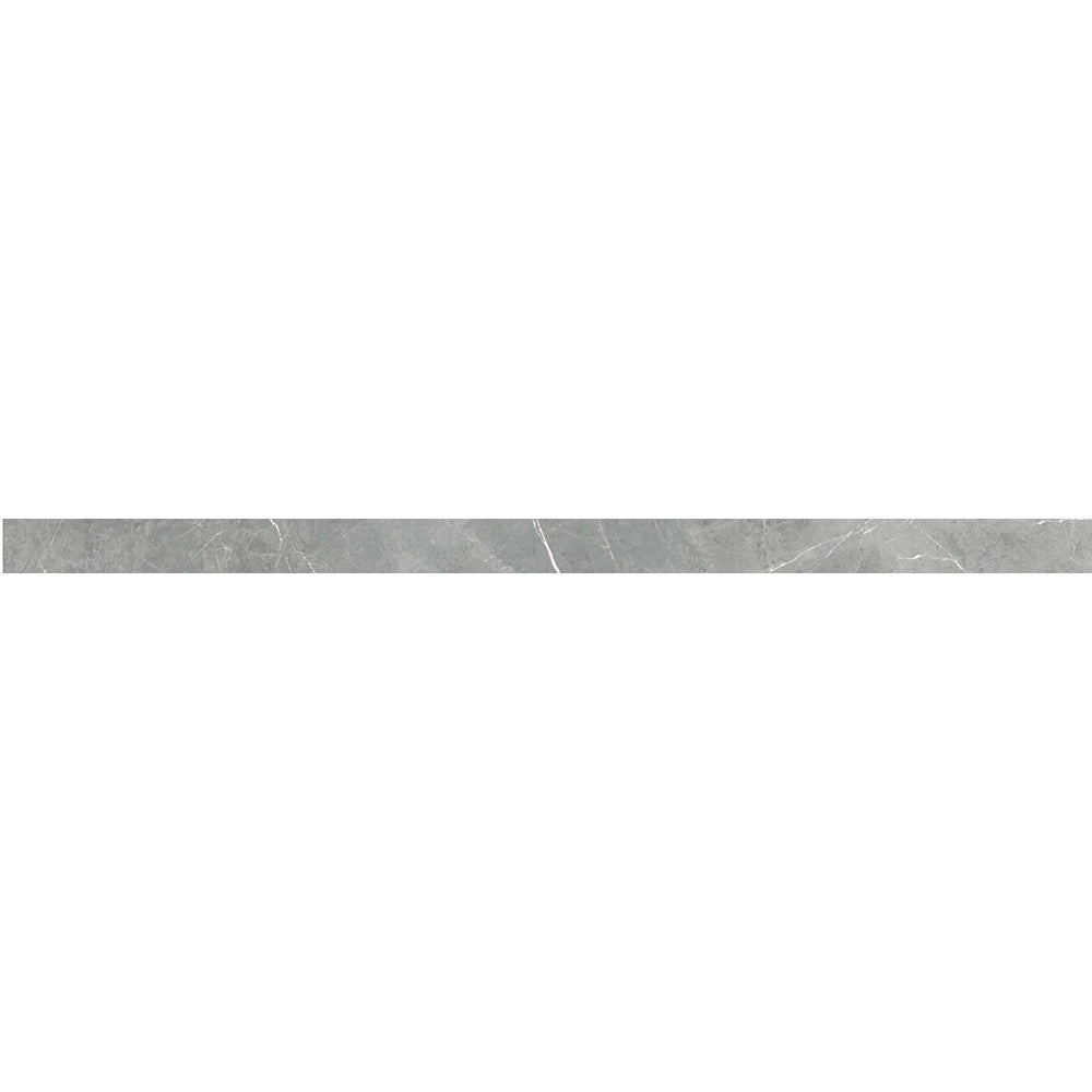 Marmerlook - Plinttegel - Grijs - 5,5x120cm - Mat - F25SEGA