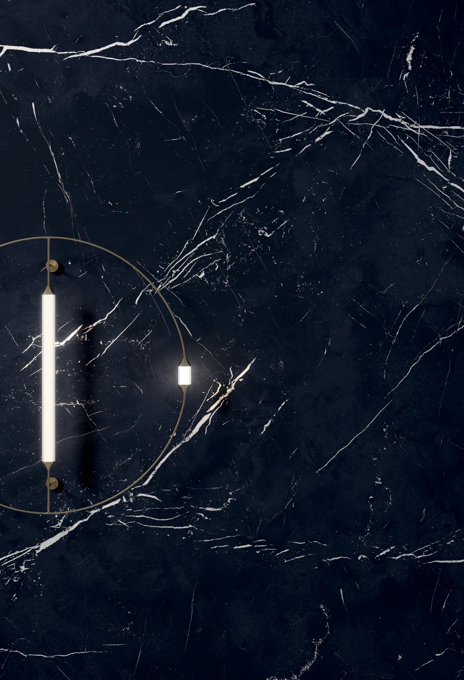 Marmerlook - Vloertegel - Zwart - 120x280cm - Mat - F25SECM