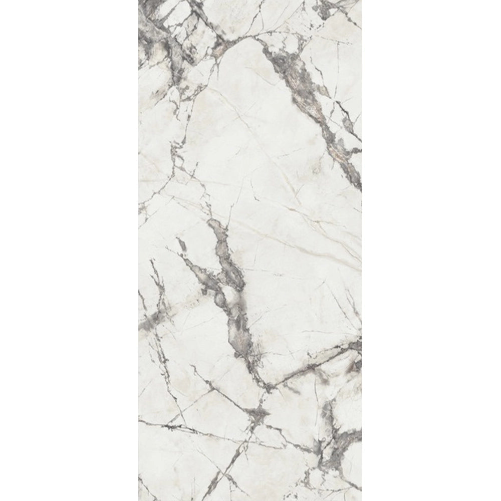 Marmerlook - Vloertegel - Grijswit - 120x280cm - Gepolijst - F25SEIS