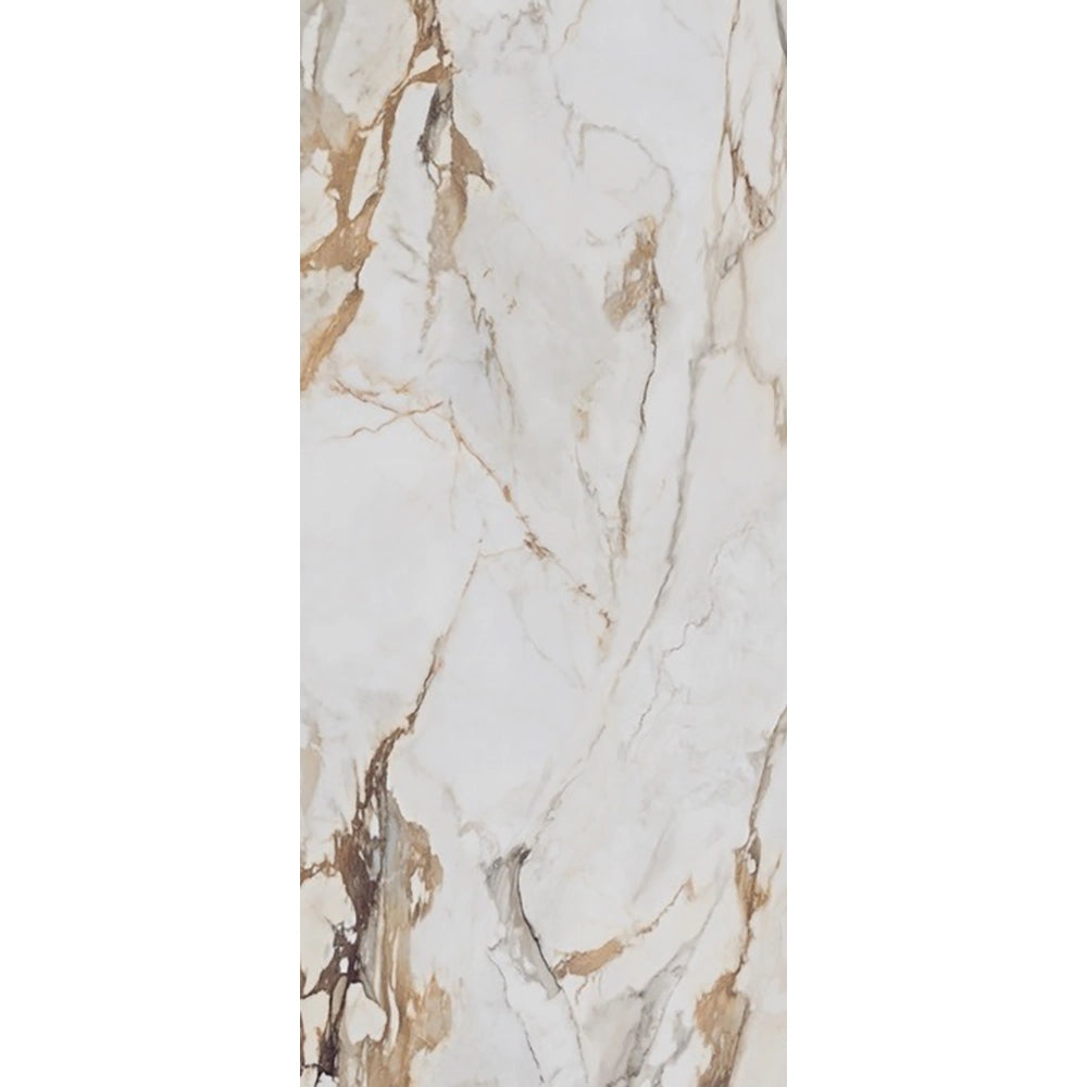 Marmerlook - Vloertegel - Creme - 120x280cm - Gepolijst - F25SEAW