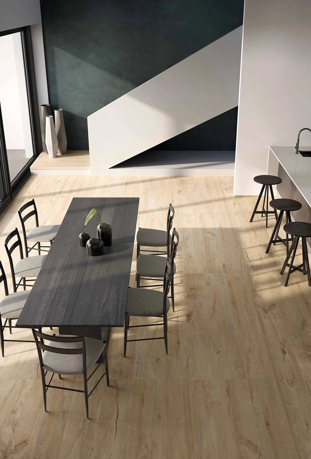 Houtlook - Plinttegel - Lichtbruin - 6,5x120cm - Mat - F25COHO