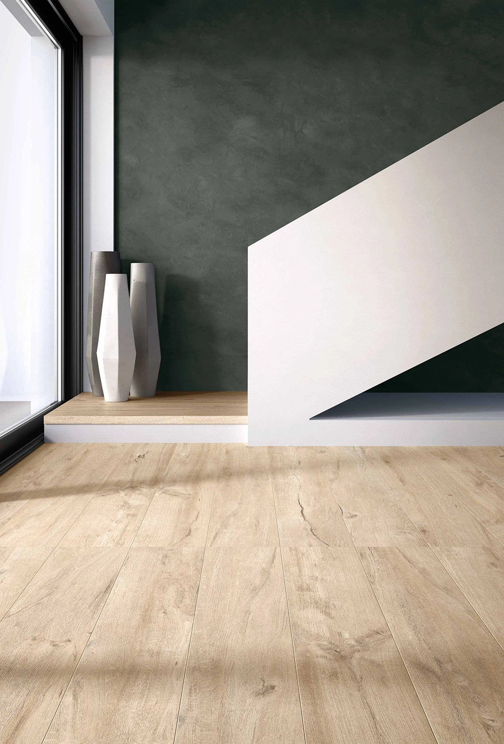 Houtlook - Plinttegel - Lichtbruin - 6,5x120cm - Mat - F25COHO