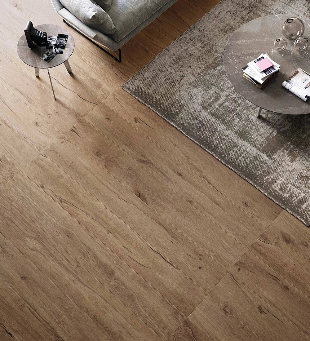 Houtlook - Plinttegel - Bruin - 6,5x120cm - Mat - F25COBR