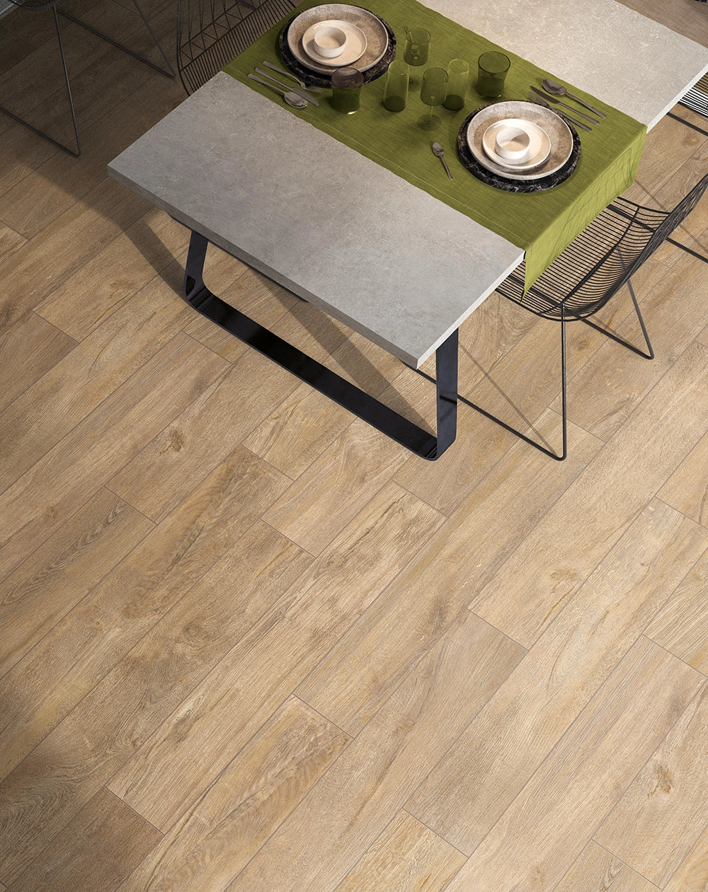 Houtlook - Plinttegel - Bruin - 6,5x120cm - Mat - F25COHA