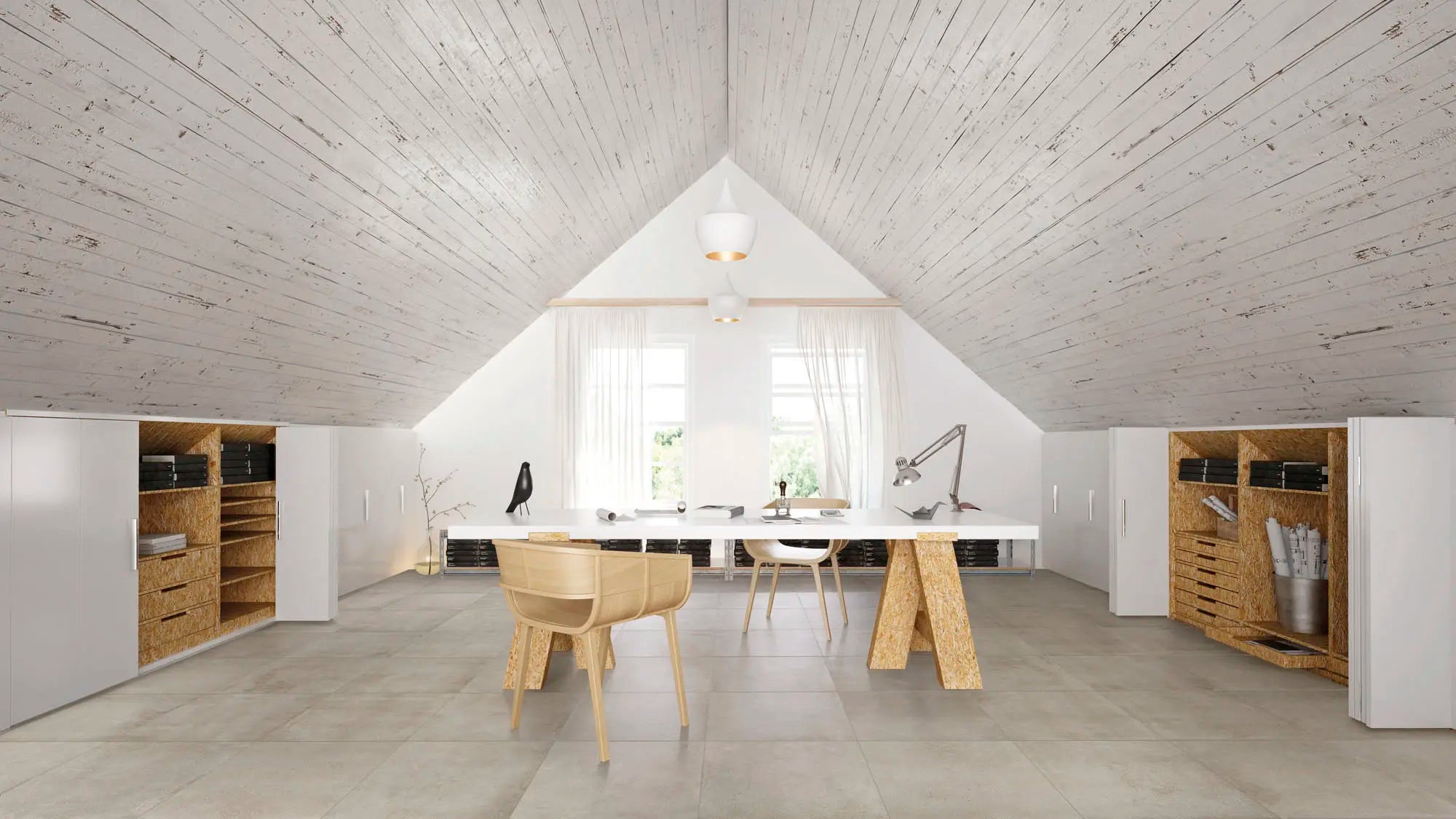 Betonlook - Vloertegel - Taupe - 30x60cm - Mat - A00AVTA