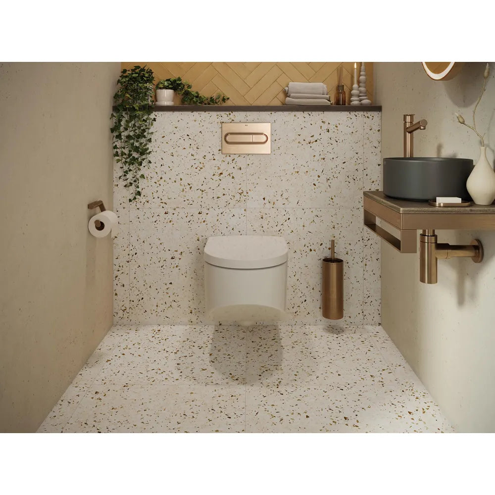 Vloertegel – Bruin – 60x60cm – Terrazzo – Mat – R87RECA