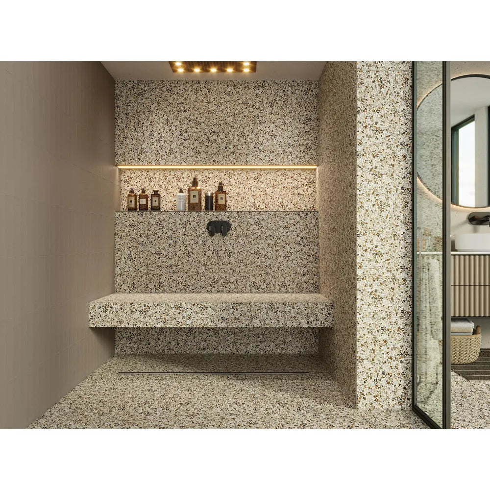 Vloertegel – Rood – 60x60cm – Terrazzo– Mat – R87RECU