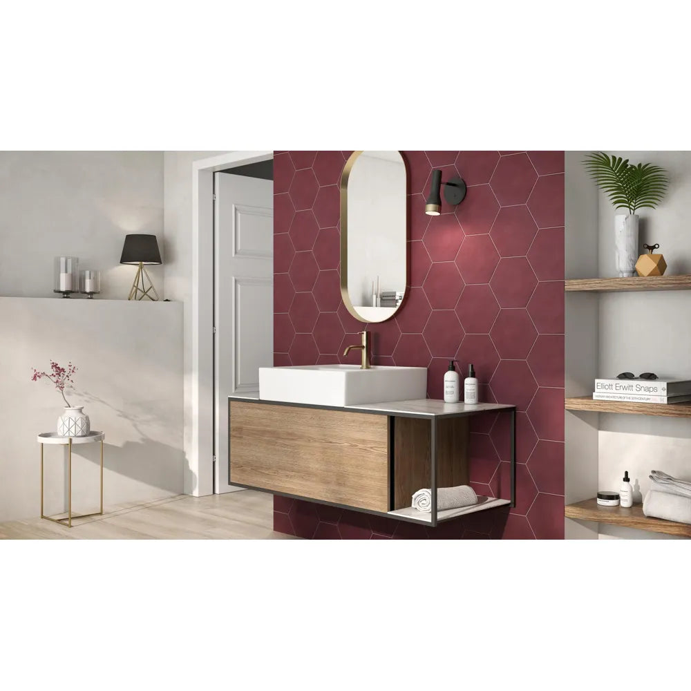 Wandtegel – Rood – 19,8x22,8cm – Mat – P10MFGA