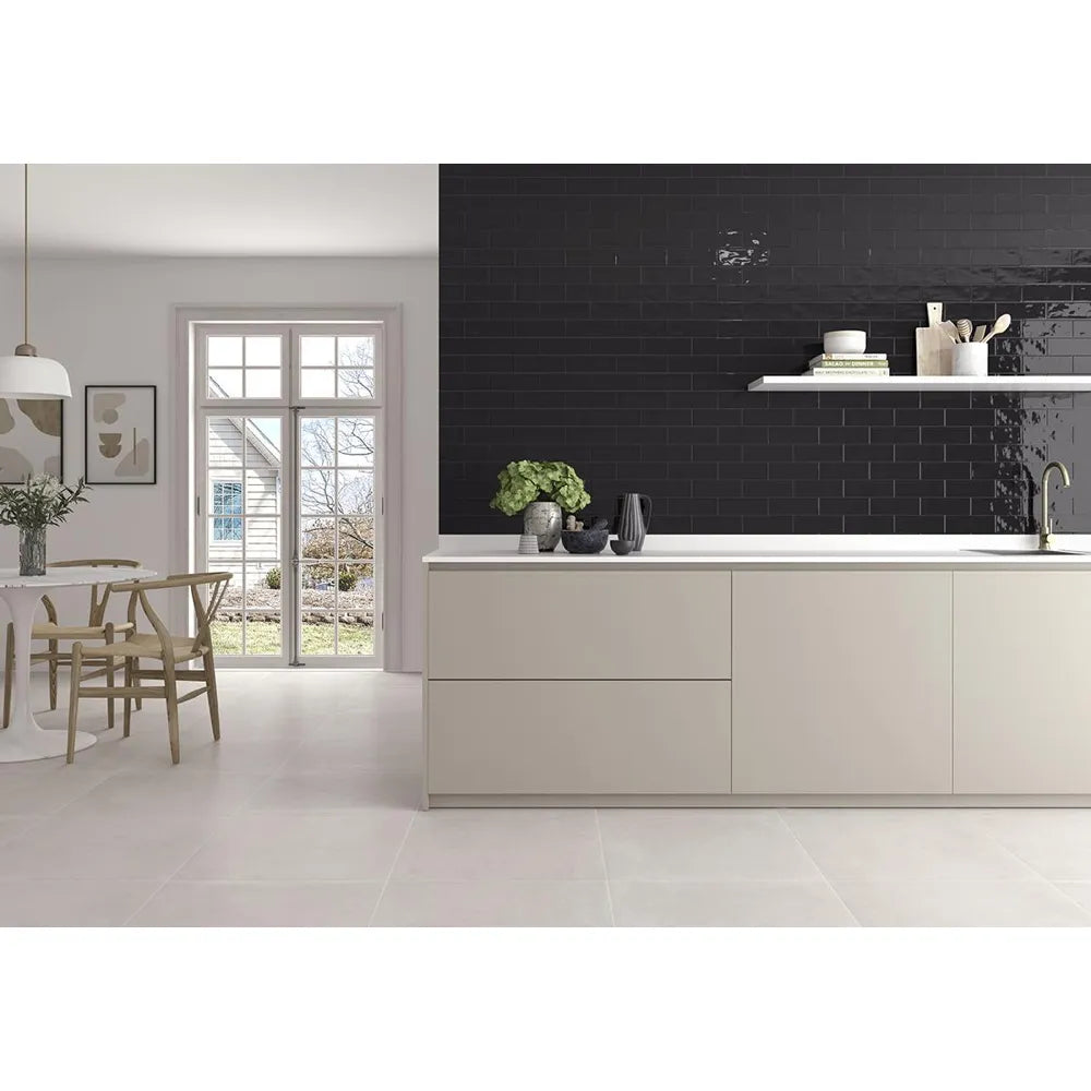 Wandtegel – Zwart – 6,5x20cm – Glans – P10MFNE