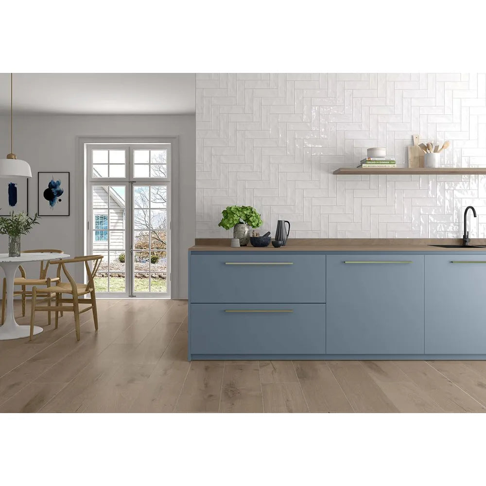 Wandtegel – Wit – 6,5x20cm – Glans – P10MFBL