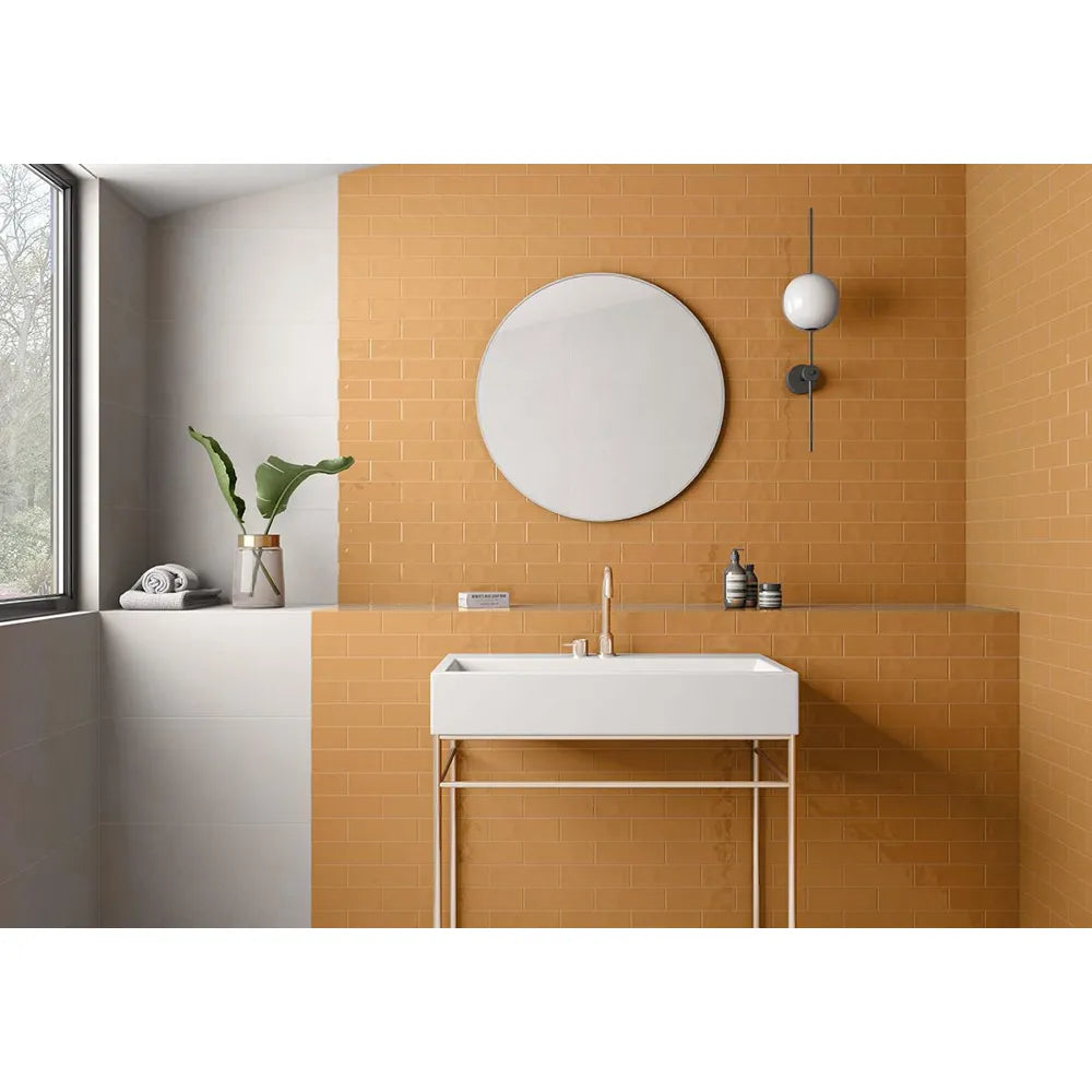 Wandtegel – Geel – 6,5x20cm – Glans – P10MFOC