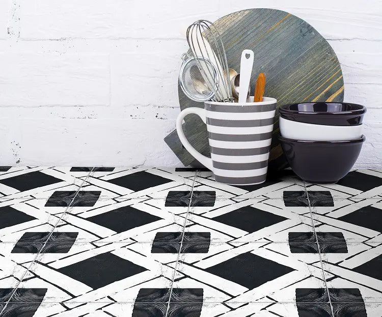 Vloertegel - Mix - 20,5x20,5cm - Decor - Mat - X115BLOC