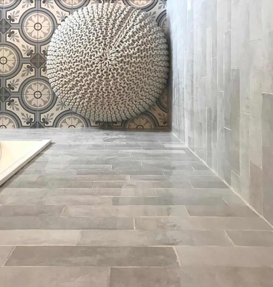 Wandtegel - Lichtgrijs - 6,2x25cm - Glans - R87ATGR