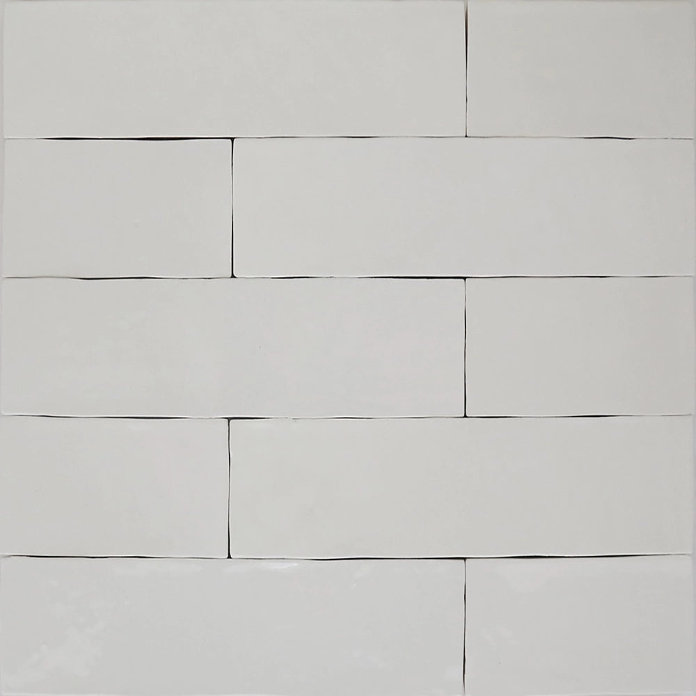 Wandtegel - Wit - 6,2x25cm - Glans - R87ATBL