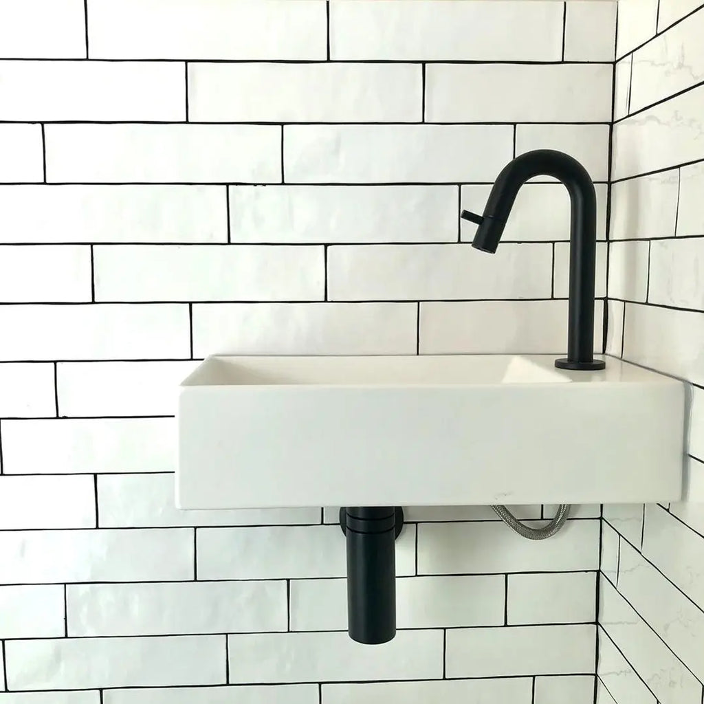 Wandtegel - Wit - 6,2x25cm - Glans - R87ATBL