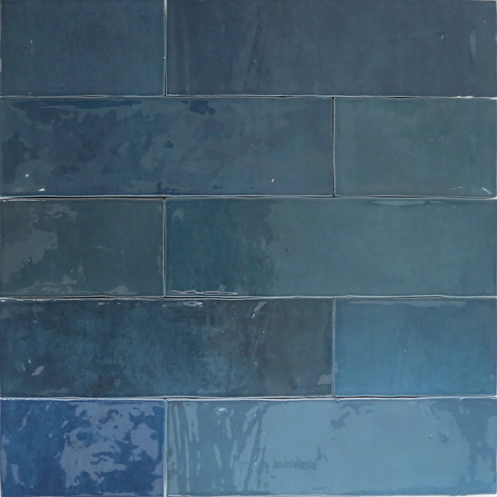 Wandtegel - Blauw - 6,2x25cm - Glans - R87ATBM