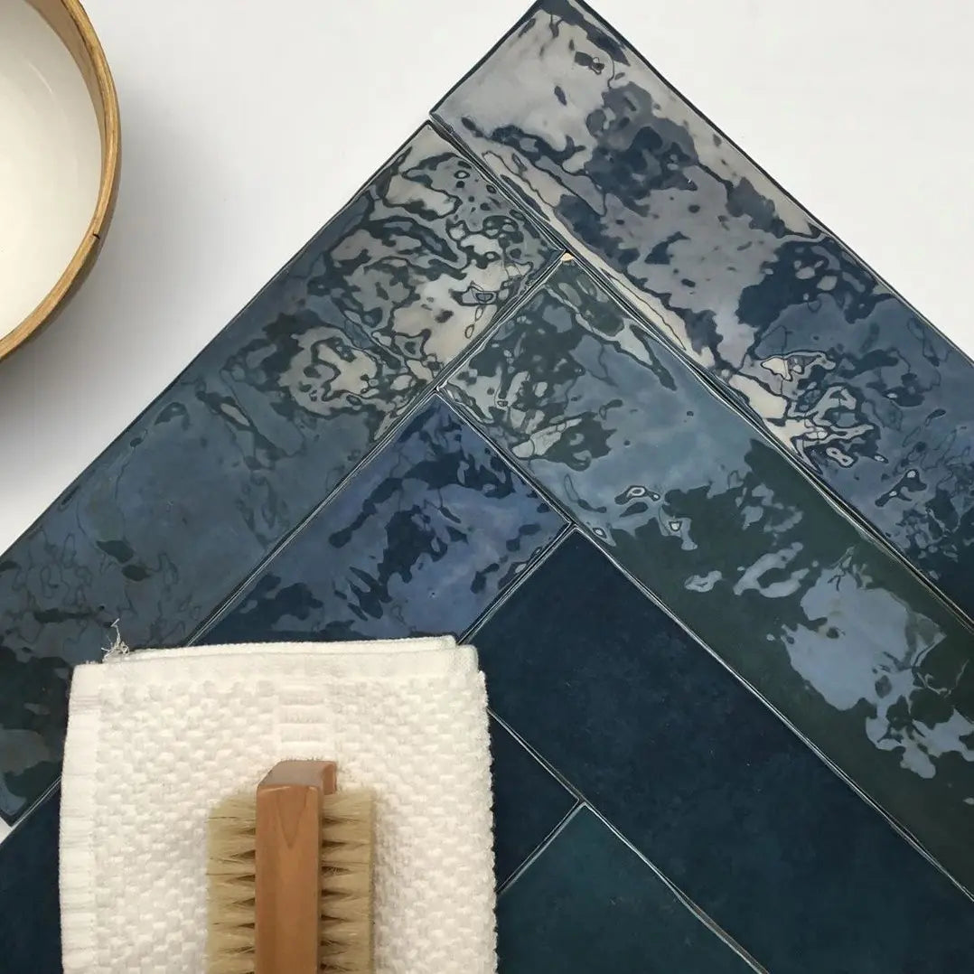 Wandtegel - Blauw - 6,2x25cm - Glans - R87ATBM