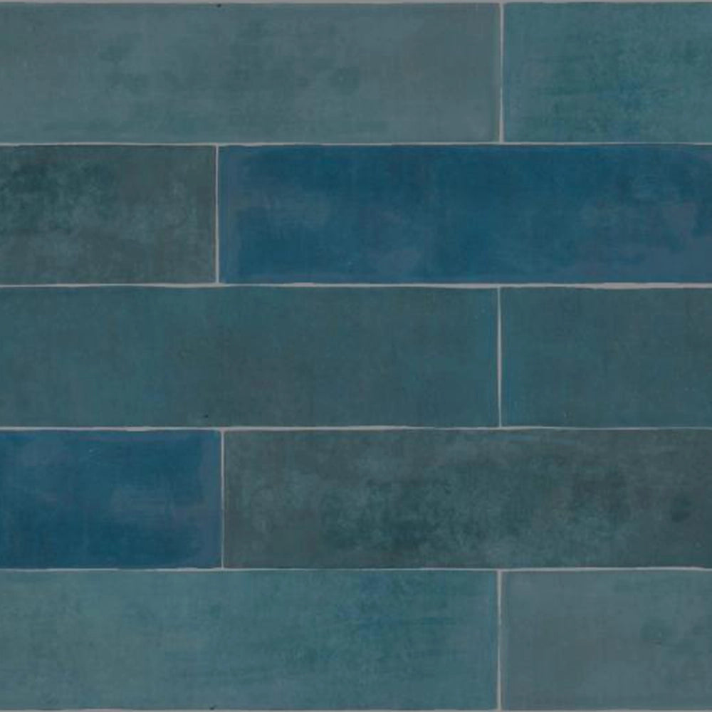 Wandtegel - Blauw - 6,2x25cm - Mat - R87ATMA