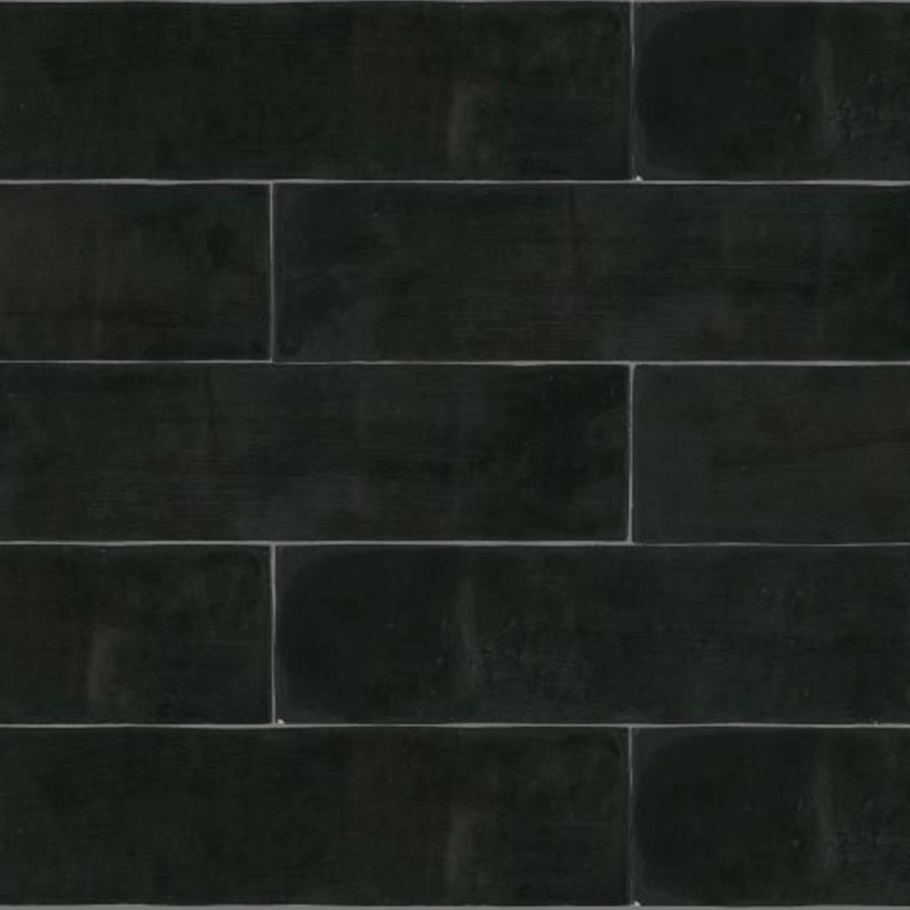 Wandtegel - Zwart - 6,2x25cm - Mat - R87ATNO