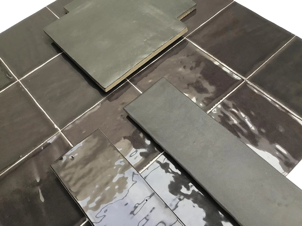 Wandtegel - Zwart - 6,2x25cm - Mat - R87ATNO