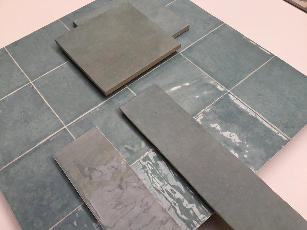 Wandtegel - Blauw - 6,2x25cm - Mat - R87ATTU