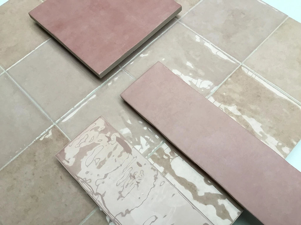 Wandtegel - Roze - 6,2x25cm - Mat - R87ATRO