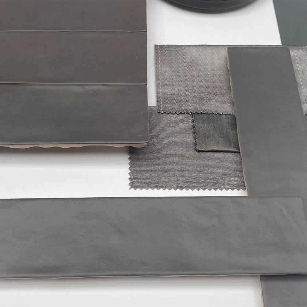 Wandtegel - Antraciet - 6,2x25cm - Decor - Mat - R87PRAN