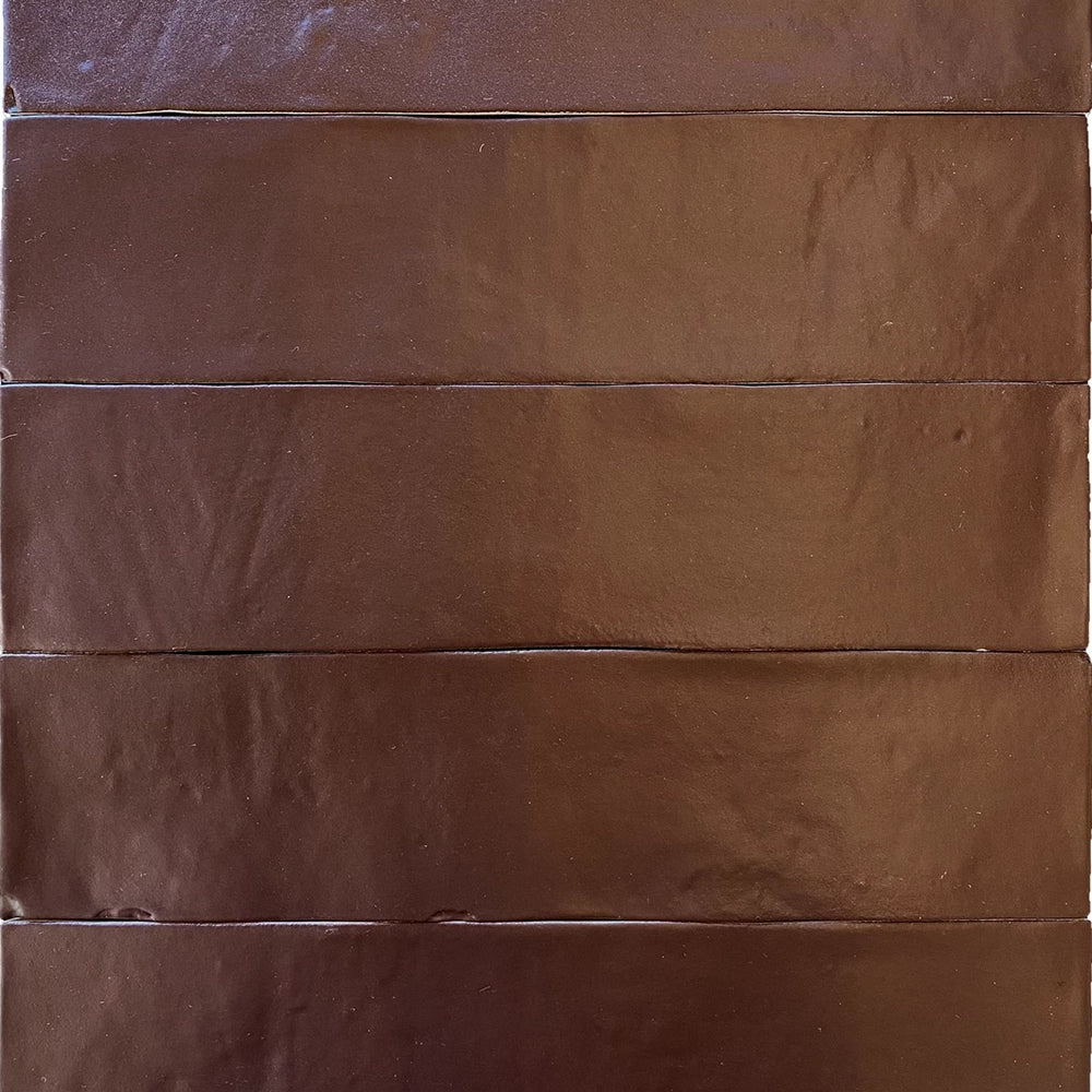 Wandtegel - Bruin - 6,2x25cm - Decor - Mat - R87PRCH
