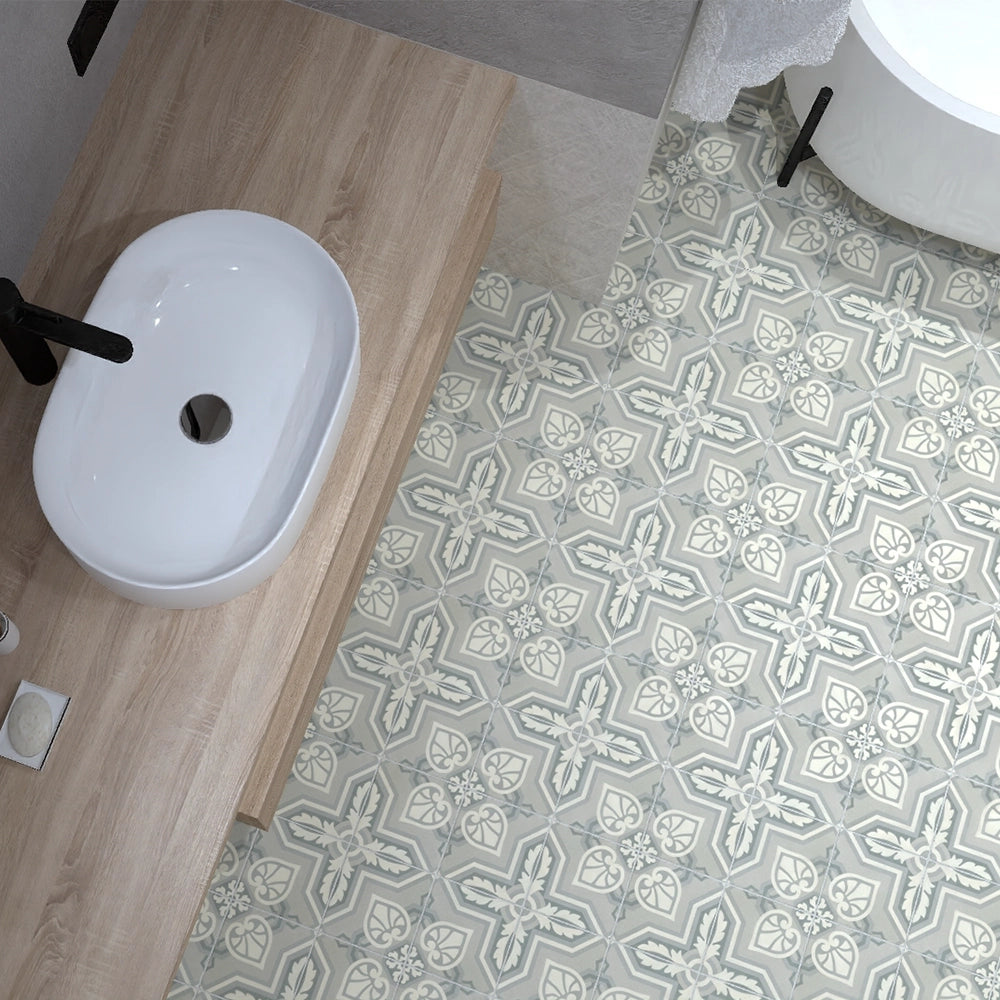 Vloertegel - Meerkleurig - 15x15cm - Decor - Mat - R87BHED