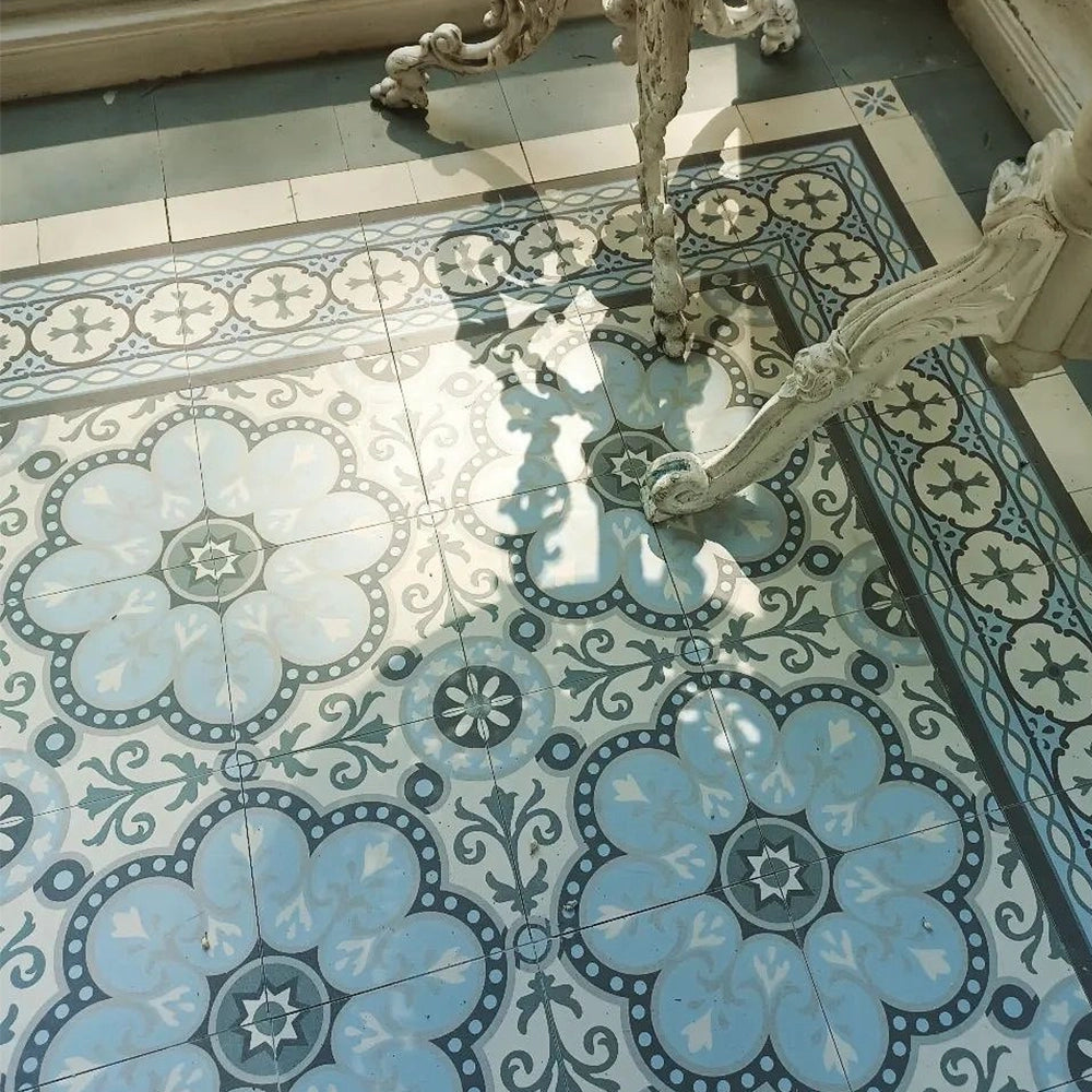 Vloertegel - Meerkleurig - 15x15cm - Decor - Mat - R87BHLI