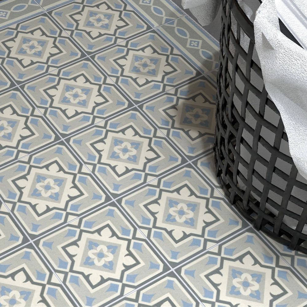 Vloertegel - Meerkleurig - 15x15cm - Decor - Mat - R87BHOS