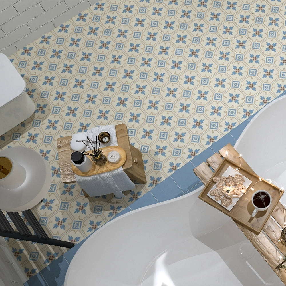 Vloertegel - Meerkleurig - 15x15cm - Decor - Mat - R87BHPA