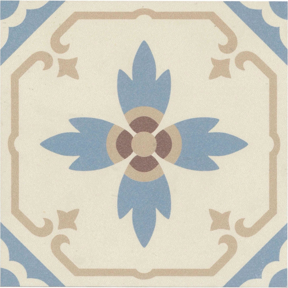 Vloertegel - Meerkleurig - 15x15cm - Decor - Mat - R87BHPA