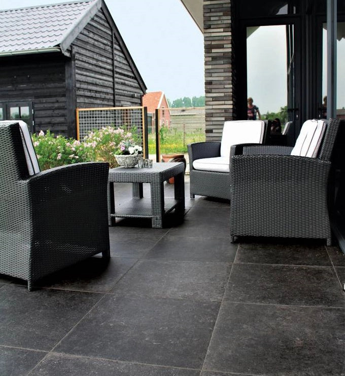 Natuursteenlook - Vloertegel - Antraciet - 60x60cm - Mat - I40SPTN