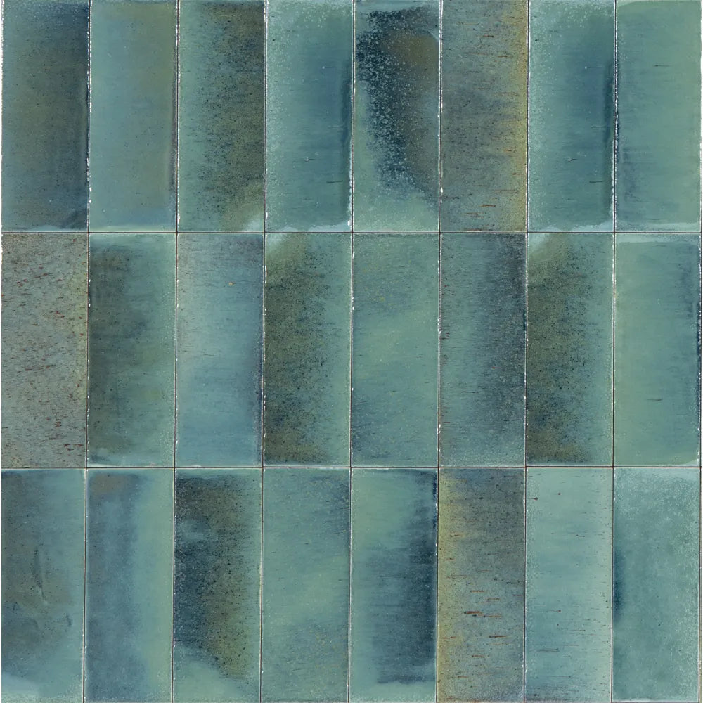 Ragno Gleeze – Turchese – Wandtegel – 7,5x20cm – Glans – R8HA