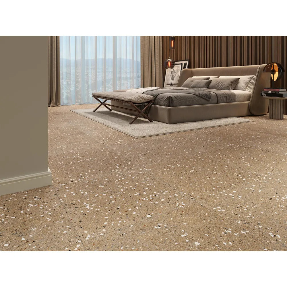 Revoir Paris Re-Bel – Taupe – Vloertegel – 60x60cm – Terrazzo – Mat