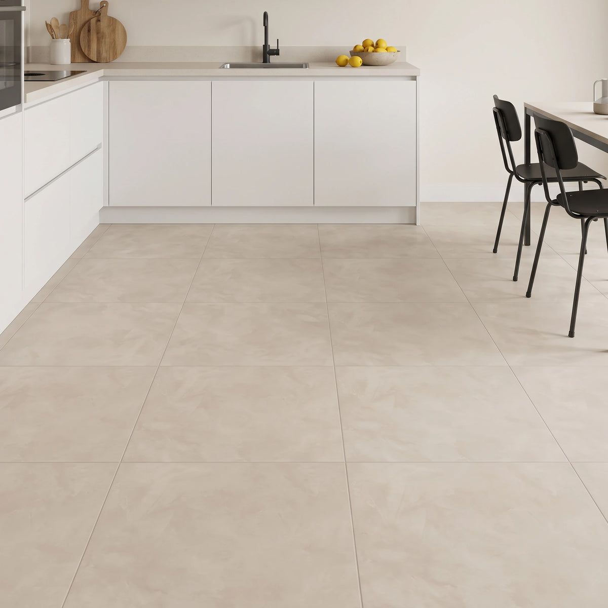 Betonlook – Vloertegel – Beige – 60x60cm – Mat – C05JOIV - AHF6