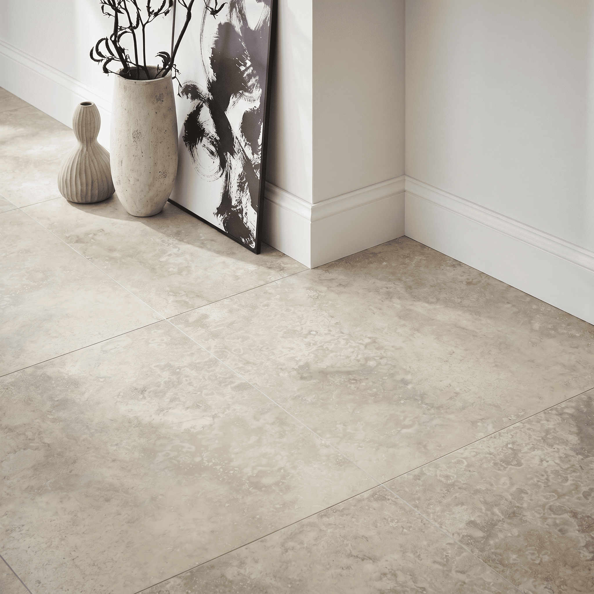 Natuursteenlook – Vloertegel – Beige – 60x60cm – Mat – C05ICCC
