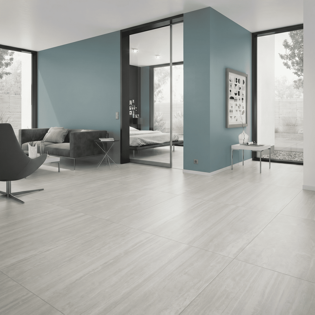 Natuursteenlook – Vloertegel – Lichtgrijs – 120x120cm – Mat – C05ICVN