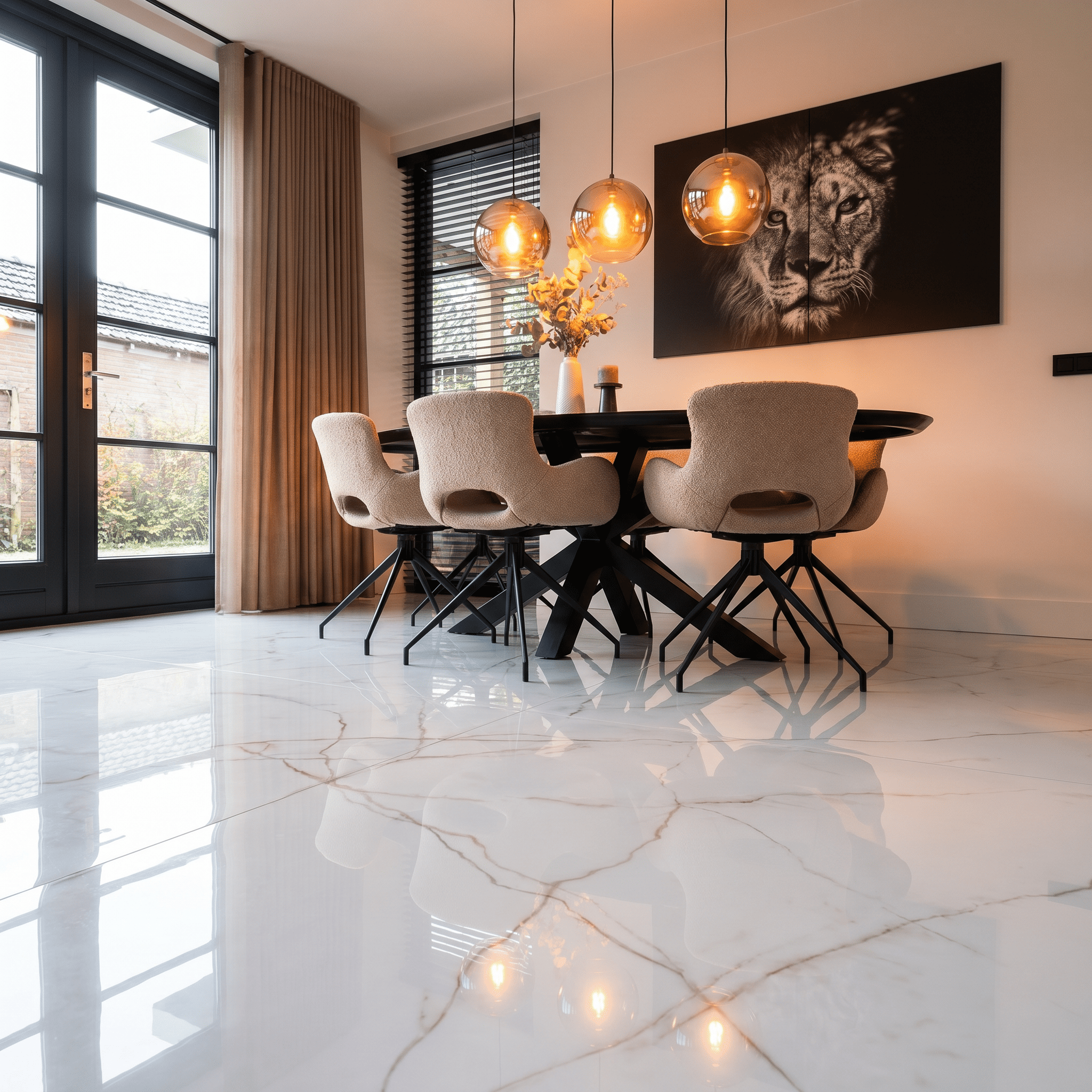 Marmerlook – Vloertegel – Wit – 120x120cm – Gepolijst – P10ACOR