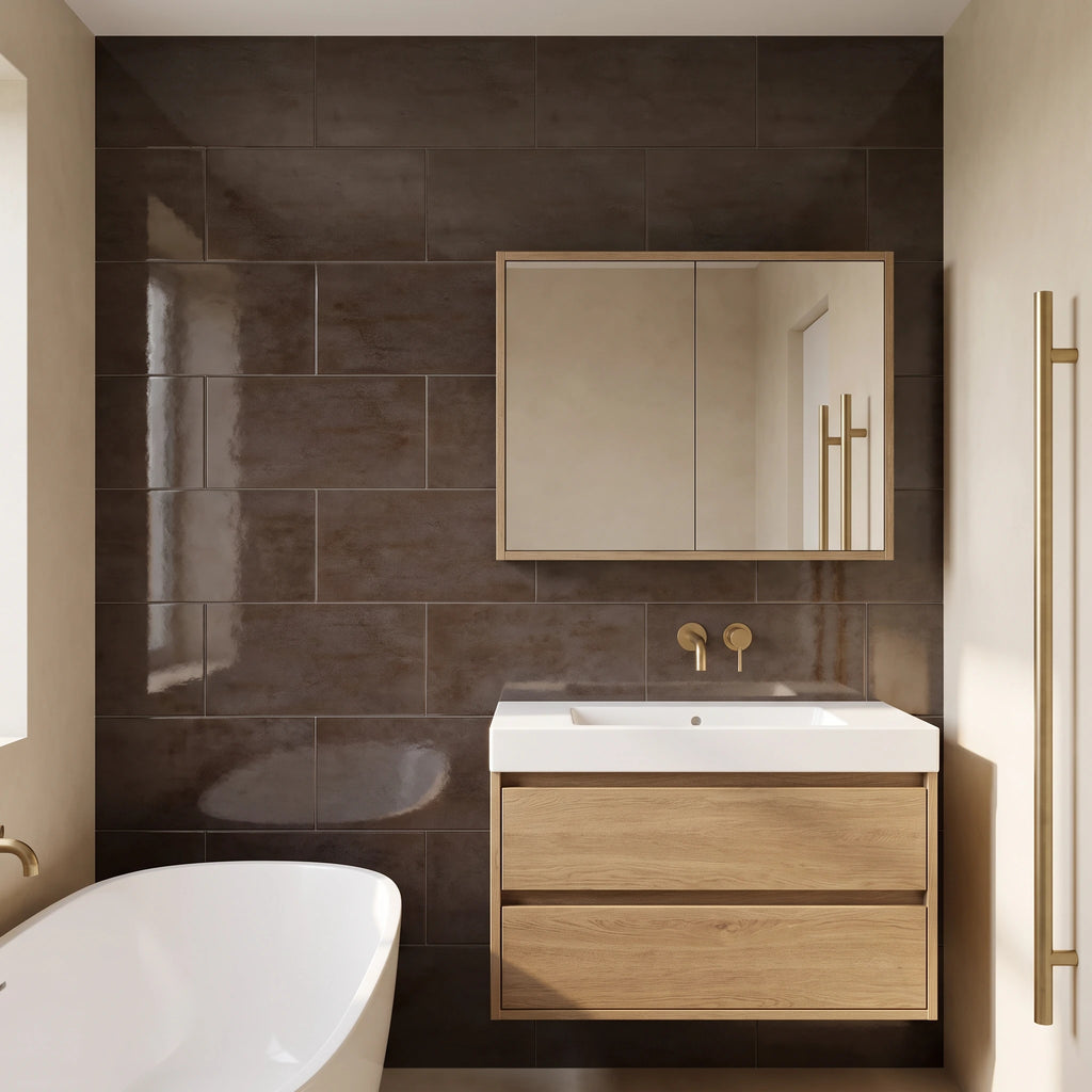 Pamesa Genova – Marron – Wandtegel – 31,6x45,2cm – Glans – 6532023885