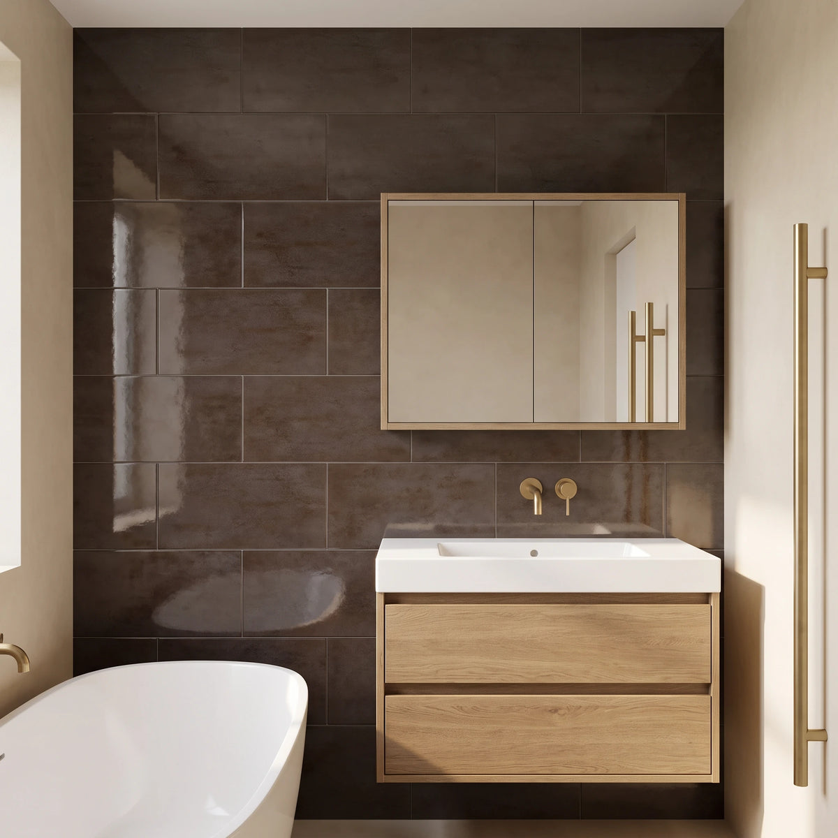 Pamesa Genova – Marron – Wandtegel – 31,6x45,2cm – Glans – 6532023885